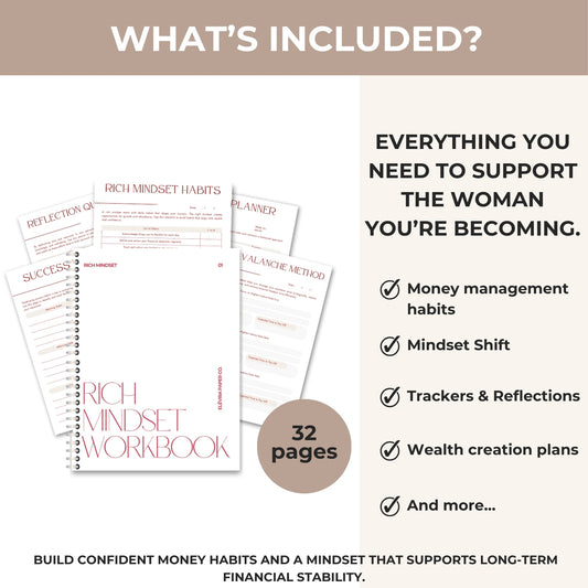 Rich Mindset Workbook - Printable