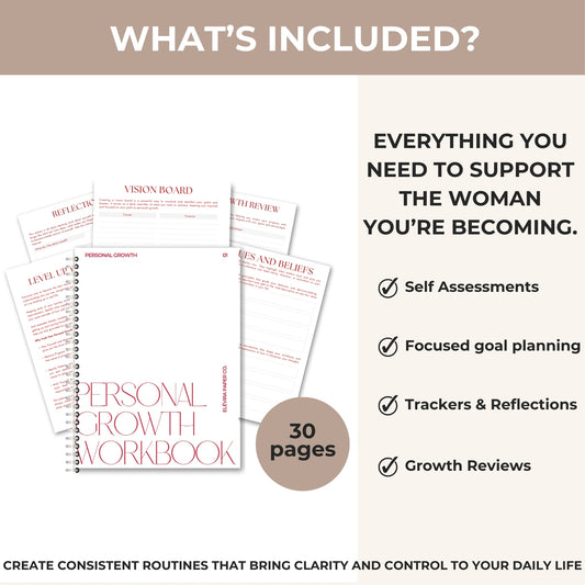 Personal Growth Workbook - Printable