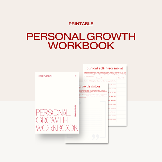 Personal Growth Workbook - Printable