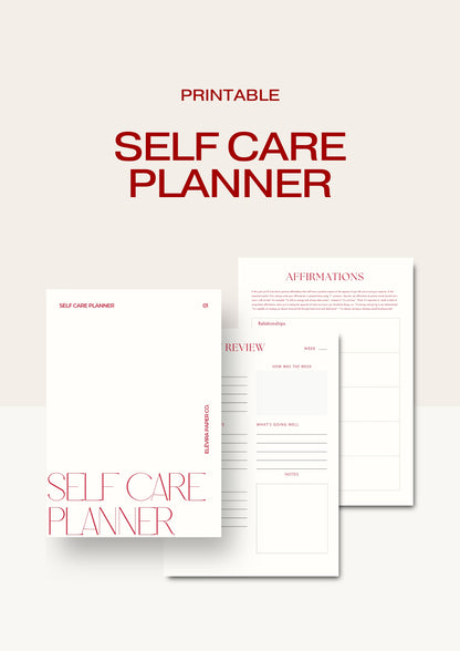 Self Care Planner - Printable