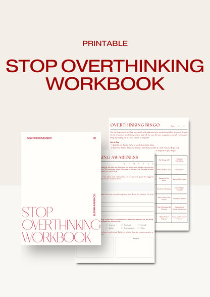 Stop Overthinking Workbook - Printable